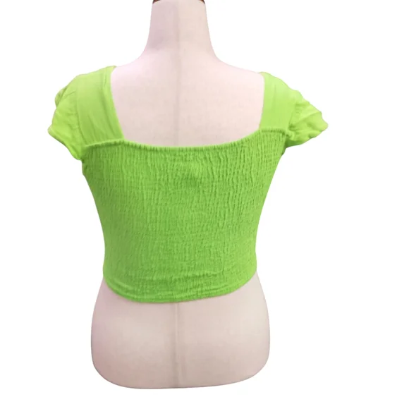 Lime Twist Front Blouse - Picture 5 of 8